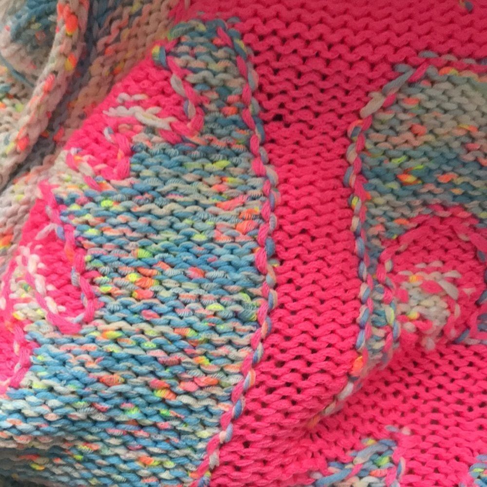 Anthropologie Palm Tree Boat Neck Sweater size S - Picture 15 of 16